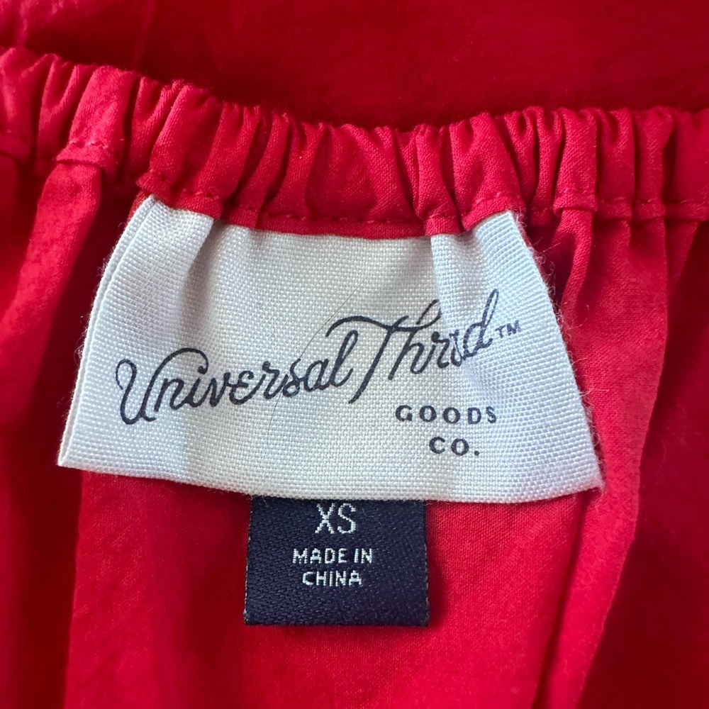 Universal Thread Red Ruffle Sleeve Maxi Dress - Picture 10 of 11